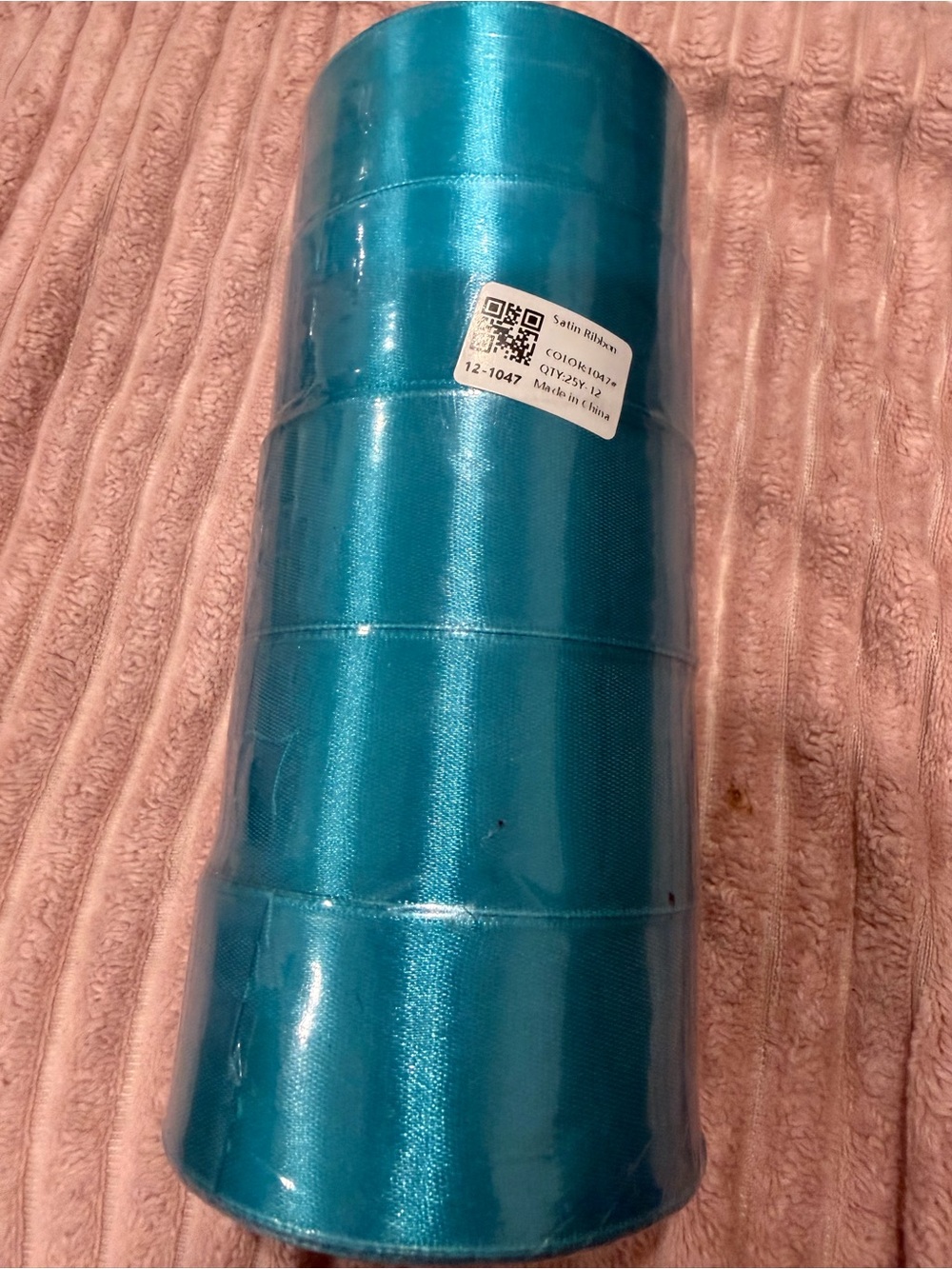 & Other Stories Teal Satin Ribbon set of 5 total 25 yards